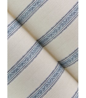 4148-27428 - Mandevilla Blue Vine Stripe Wallpaper-Printworks by Chesapeake
