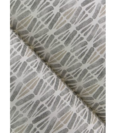 4148-27463 - Nabi Charcoal Geometric Wallpaper-Printworks by Chesapeake