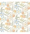 4148-27449 - Passiflora Apricot Fruit and Floral Wallpaper-Printworks by Chesapeake