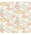 4148-27447 - Passiflora Peach Fruit and Floral Wallpaper-Printworks by Chesapeake