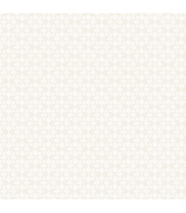 4148-27453 - Phlox Beige Floral Stamp Wallpaper-Printworks by Chesapeake