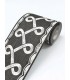 4148-14504 - Scalloped Ribbon Black Trim Wall Border-Printworks by Chesapeake