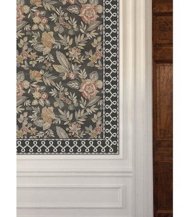 4148-14504 - Scalloped Ribbon Black Trim Wall Border-Printworks by Chesapeake