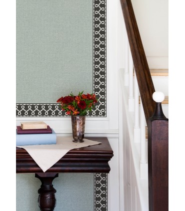 4148-14504 - Scalloped Ribbon Black Trim Wall Border-Printworks by Chesapeake