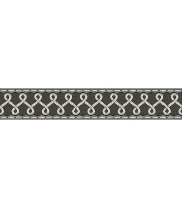 4148-14504 - Scalloped Ribbon Black Trim Wall Border-Printworks by Chesapeake