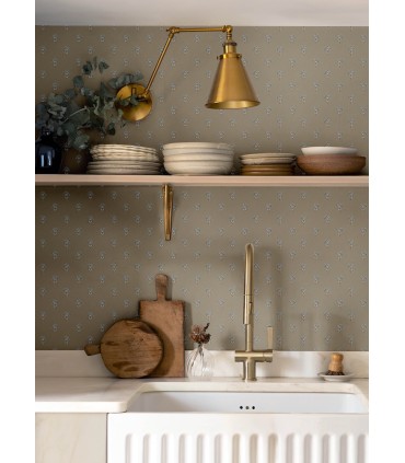 4148-27460 - Surdiva Stone Floral Fan Wallpaper-Printworks by Chesapeake