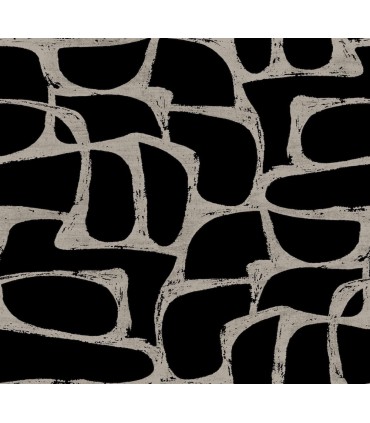 DF3352 - Craftsman Geometric Black Wallpaper-Decadence 2