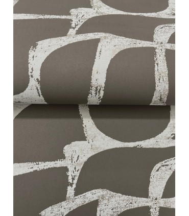 DF3355 - Craftsman Geometric Mocha Wallpaper-Decadence 2
