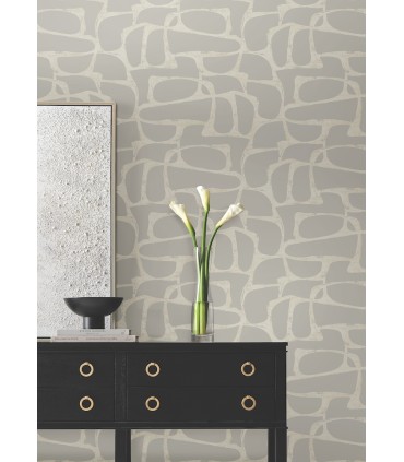 DF3354 - Craftsman Geometric Taupe Wallpaper-Decadence 2