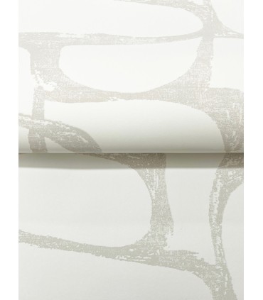 DF3353 - Craftsman Geometric White and Soft Grey Wallpaper-Decadence 2