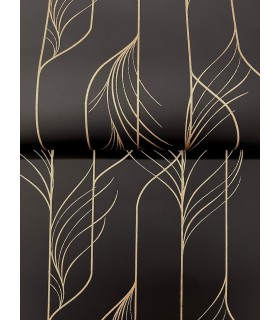 DF3305 - Elemental Thread Black & Gold Wallpaper-Decadence 2