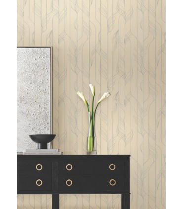DF3303 - Elemental Thread Neutral Pearl & Silver Wallpaper-Decadence 2