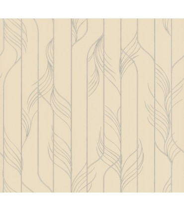DF3303 - Elemental Thread Neutral Pearl & Silver Wallpaper-Decadence 2