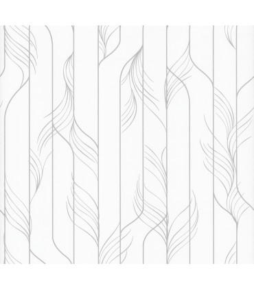 DF3302 - Elemental Thread White and Silver Wallpaper-Decadence 2