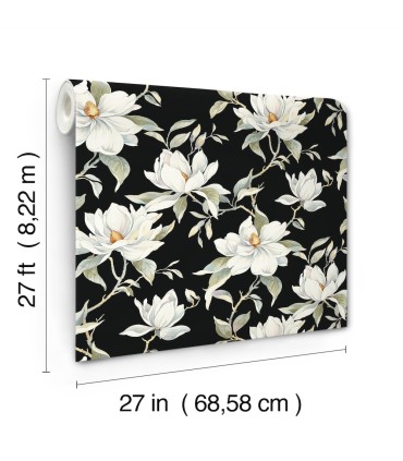 DF3313 - Garden Jewels Black Wallpaper-Decadence 2