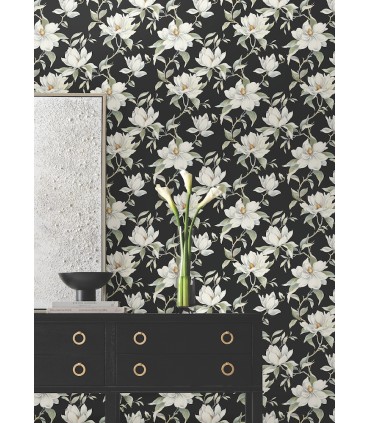 DF3313 - Garden Jewels Black Wallpaper-Decadence 2