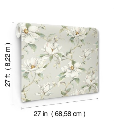 DF3314 - Garden Jewels Warm Grey Wallpaper-Decadence 2