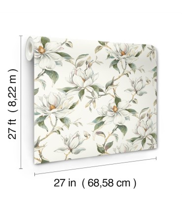 DF3311 - Garden Jewels White Wallpaper-Decadence 2