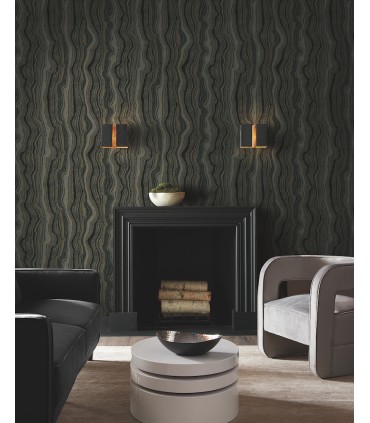 DF3326 - Mineral Shimmer Black & Gold Wallpaper-Decadence 2