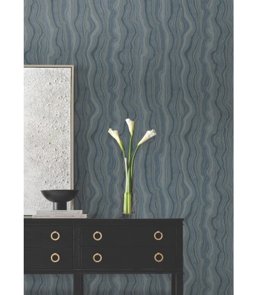 DF3321 - Mineral Shimmer Denim & Gold Wallpaper-Decadence 2