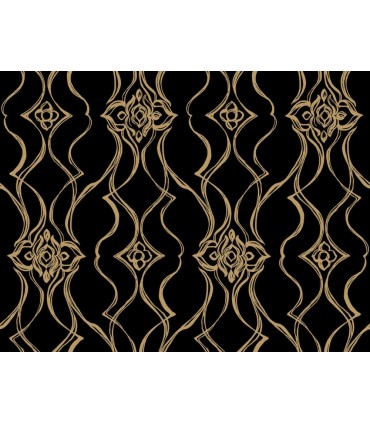 DF3371 - Pirouette Black & Gold Wallpaper-Decadence 2