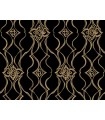 DF3371 - Pirouette Black & Gold Wallpaper-Decadence 2