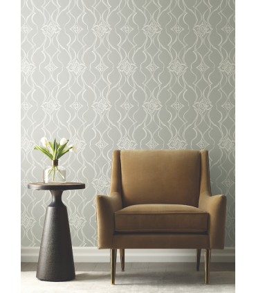 DF3374 - Pirouette Grey Wallpaper-Decadence 2