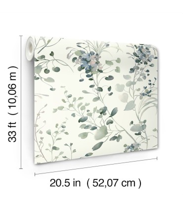 DF3341 - Spring Whispers Jade Wallpaper-Decadence 2