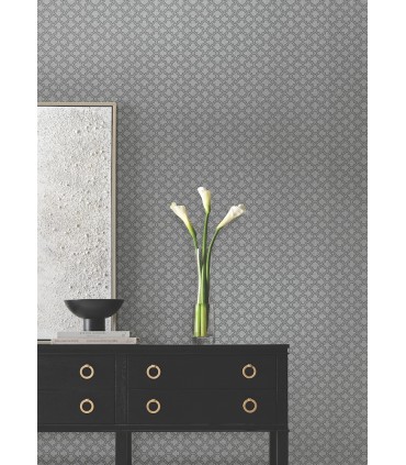DF3338 - Uptown Glam Charcoal Wallpaper-Decadence 2