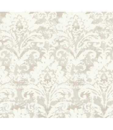 DF3334 - Velvet Crush Damask Cream & Pearl Wallpaper-Decadence 2