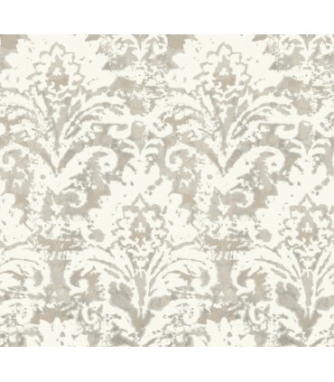 DF3333 - Velvet Crush Damask Neutral & Pearl Wallpaper-Decadence 2