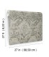 DF3331 - Velvet Crush Damask Taupe & Gold Wallpaper-Decadence 2