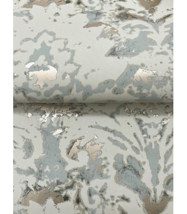 DF3331 - Velvet Crush Damask Taupe & Gold Wallpaper-Decadence 2