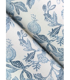 4172-27492 - Beach Rose Blue Floral Fruits Wallpaper-Sea Salt by A Street