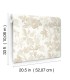 4172-27495 - Beach Rose Champagne Floral Fruits Wallpaper-Sea Salt by A Street