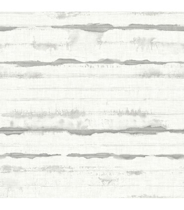 4172-27518 - Destin Grey Stripe Wallpaper-Sea Salt by A Street