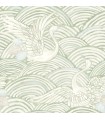 4172-27497 - Egret Sage Tidal Dance Wallpaper-Sea Salt by A Street
