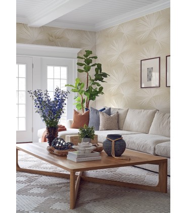 4172-27489 - Hatteras Champagne Palms Wallpaper-Sea Salt by A Street
