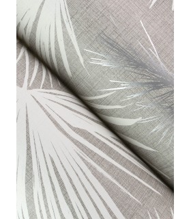 4172-27488 - Hatteras Grey Palms Wallpaper-Sea Salt by A Street
