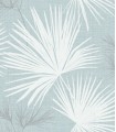 4172-27491 - Hatteras Sky Blue Palms Wallpaper-Sea Salt by A Street