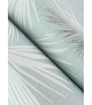 4172-27491 - Hatteras Sky Blue Palms Wallpaper-Sea Salt by A Street