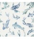 4172-27500 - Koi Blue Fish Wallpaper-Sea Salt by A Street