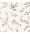 4172-27503 - Koi Stone Fish Wallpaper-Sea Salt by A Street