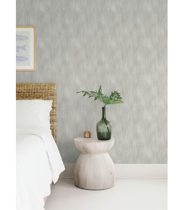 4172-27521 - Largo Grey Striated Wallpaper-Sea Salt by A Street