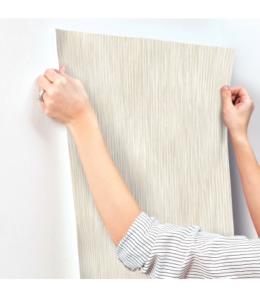 4172-27520 - Largo Neutral Striated Wallpaper-Sea Salt by A Street