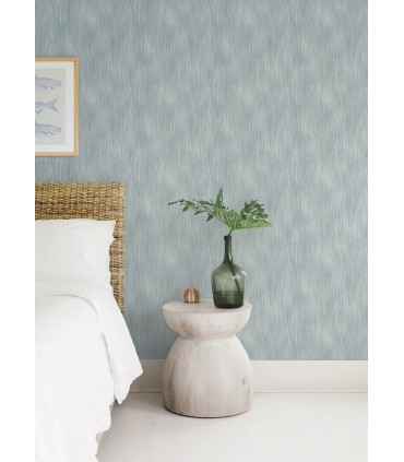 4172-27522 - Largo Turquoise Striated Wallpaper-Sea Salt by A Street