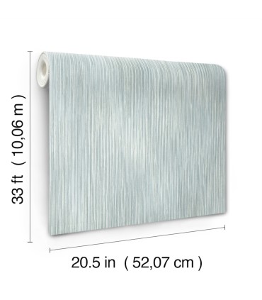 4172-27522 - Largo Turquoise Striated Wallpaper-Sea Salt by A Street