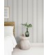 4172-27486 - Navarres Stripe Charcoal Faux Linen Wallpaper-Sea Salt by A Street