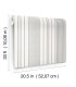 4172-27486 - Navarres Stripe Charcoal Faux Linen Wallpaper-Sea Salt by A Street