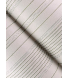 4172-27485 - Navarres Stripe Light Green Faux Linen Wallpaper-Sea Salt by A Street